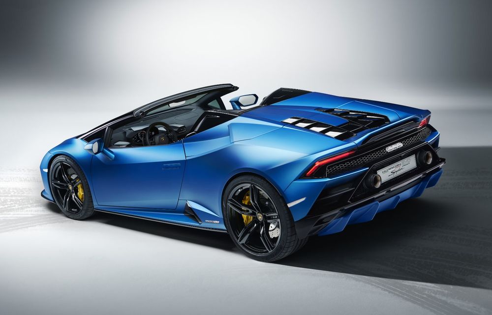 Lamborghini a prezentat noua versiune Huracan Evo Spyder RWD: 610 CP și 0-100 km/h în 3.5 secunde pentru supercar-ul cu roți motrice spate - Poza 6