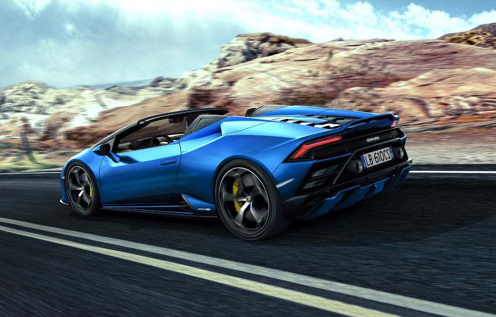 Lamborghini a prezentat noua versiune Huracan Evo Spyder RWD: 610 CP și 0-100 km/h în 3.5 secunde pentru supercar-ul cu roți motrice spate - Poza 3