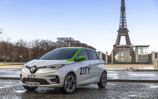 Renault lansează serviciul de car-sharing Zity la Paris: 500 de unități Zoe, prețuri de la 35 de euro pe zi