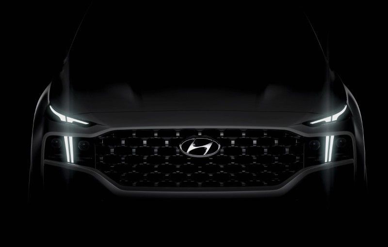 Primul teaser cu noua generație Hyundai Santa Fe: modelul va fi disponibil în Europa începând din septembrie 2020 - Poza 1