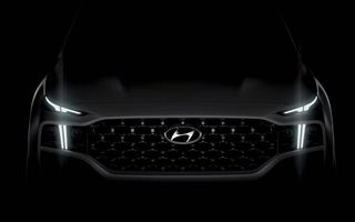 Primul teaser cu noua generație Hyundai Santa Fe: modelul va fi disponibil în Europa începând din septembrie 2020
