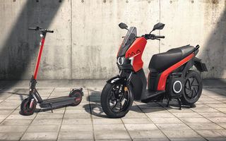 Seat lansează soluții de mobilitate urbană: scuter electric cu autonomie de 125 de kilometri și trotinetă electrică