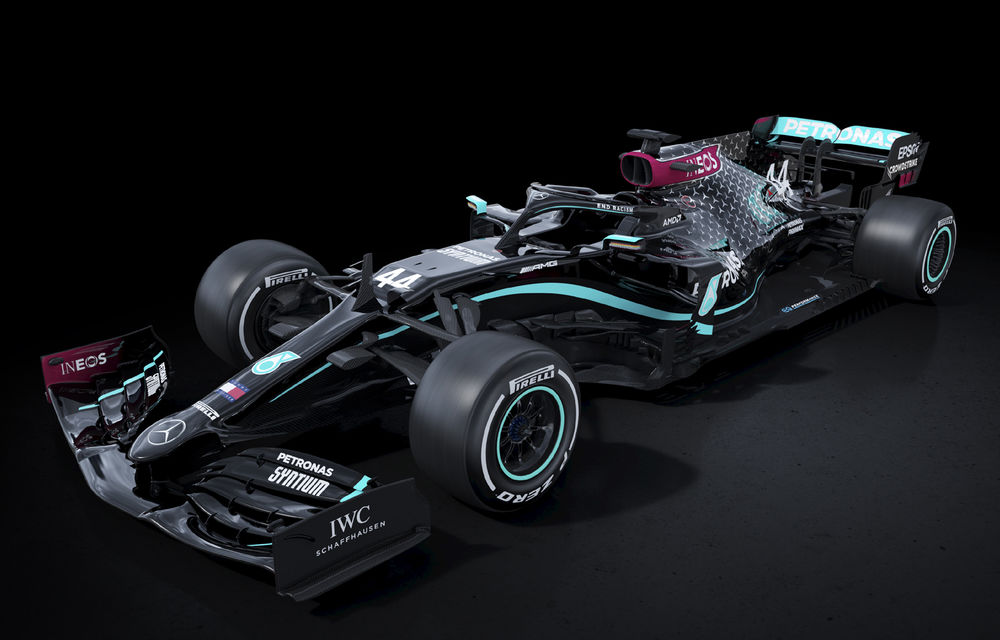 Mercedes schimbă culorile noului monopost: Hamilton și Bottas vor concura în negru ca măsură pentru lupta împotriva rasismului - Poza 1