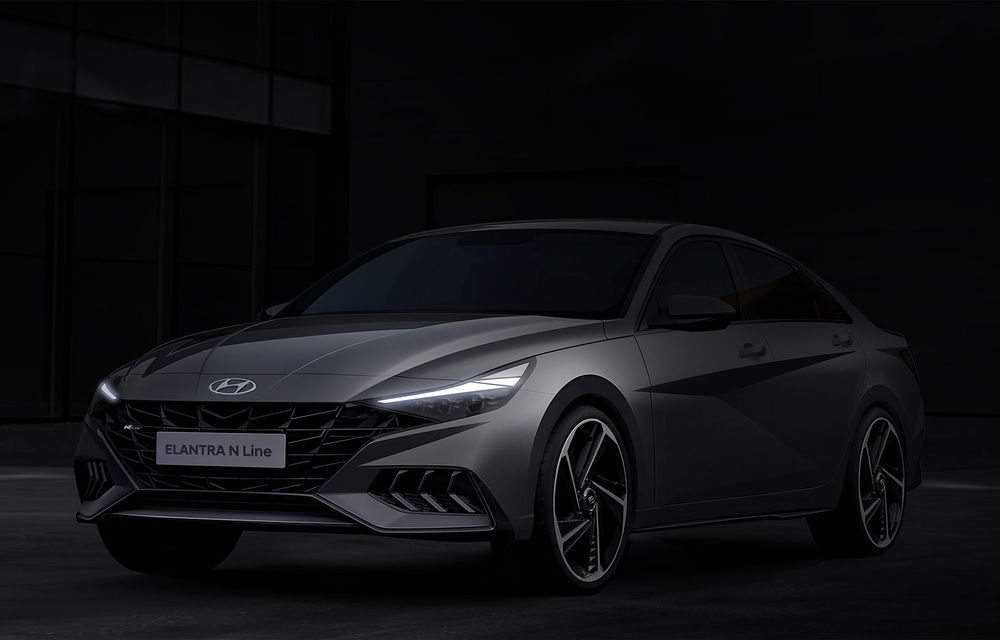 Primele imagini cu Hyundai Elantra N Line: design mai agresiv pentru sedanul constructorului asiatic - Poza 1