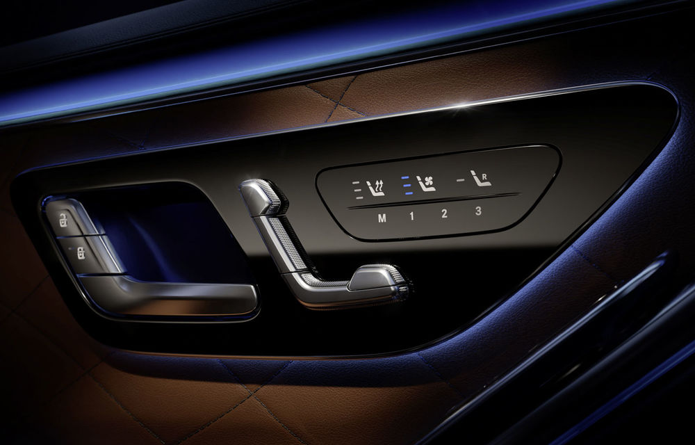 Detalii despre interiorul noii generații Mercedes-Benz Clasa S: sistemul de iluminare va oferi avertizări la activarea unor sisteme de asistență - Poza 5