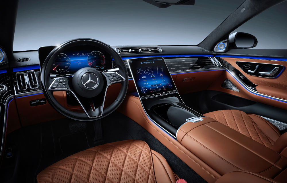 Noua generație Mercedes-Benz Clasa S: până la 5 ecrane în interior, versiune plug-in hybrid cu autonomie de 100 de kilometri și noi sisteme de siguranță - Poza 8