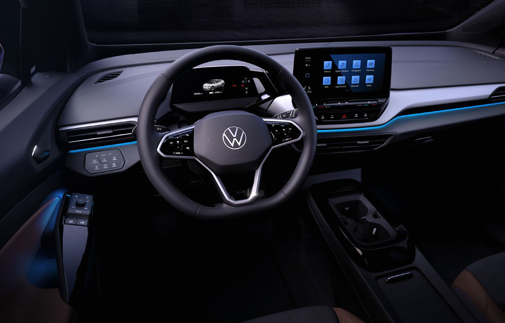 Primele imagini cu interiorul lui Volkswagen ID.4: SUV-ul electric va fi prezentat în luna septembrie - Poza 2