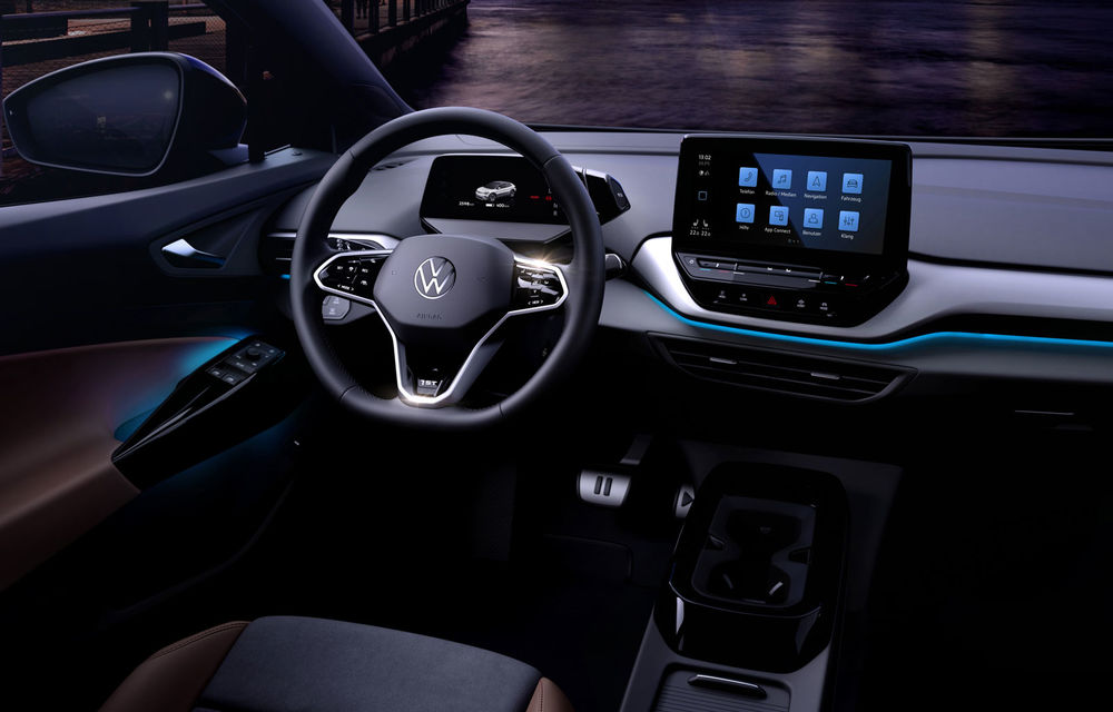 Primele imagini cu interiorul lui Volkswagen ID.4: SUV-ul electric va fi prezentat în luna septembrie - Poza 1