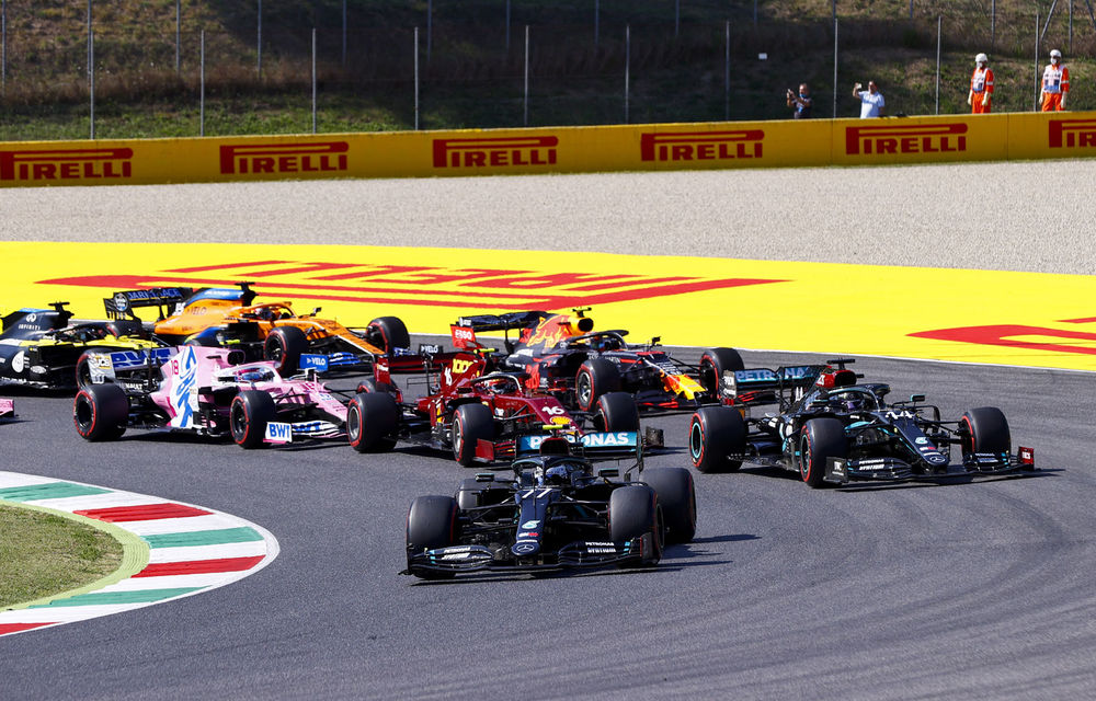 Hamilton a câștigat cursa de Formula 1 de la Mugello după două accidente colective în primele tururi. Ferrari, 5 puncte în cursa numărul 1.000 - Poza 1