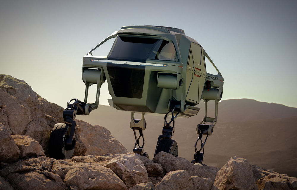 Hyundai vrea să dezvolte vehicule neconvenționale: primul proiect este Elevate, o mașinărie pentru misiuni de salvare - Poza 1