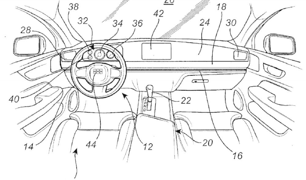 Volvo a înregistrat un patent inedit: volanul mașinii se poate glisa dintr-o parte în alta a interiorului - Poza 3