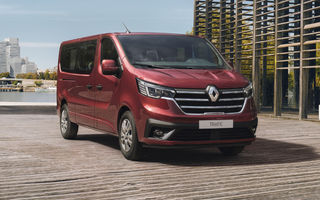 Primele imagini cu Renault Trafic facelift: noua gamă pentru transportul de pasageri primește modificări de design și motoare diesel de până la 170 CP Primele imagini cu Renault Trafic facelift: noua gamă pentru transportul de pasageri primește modificări de design și motoare diesel de până la 170 CP