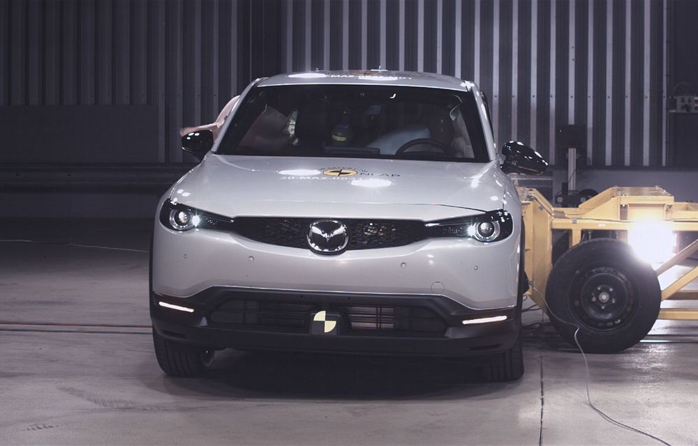Teste Euro NCAP: SUV-ul electric Mazda MX-30 și noua generație Honda Jazz au obținut 5 stele la testele de siguranță - Poza 11