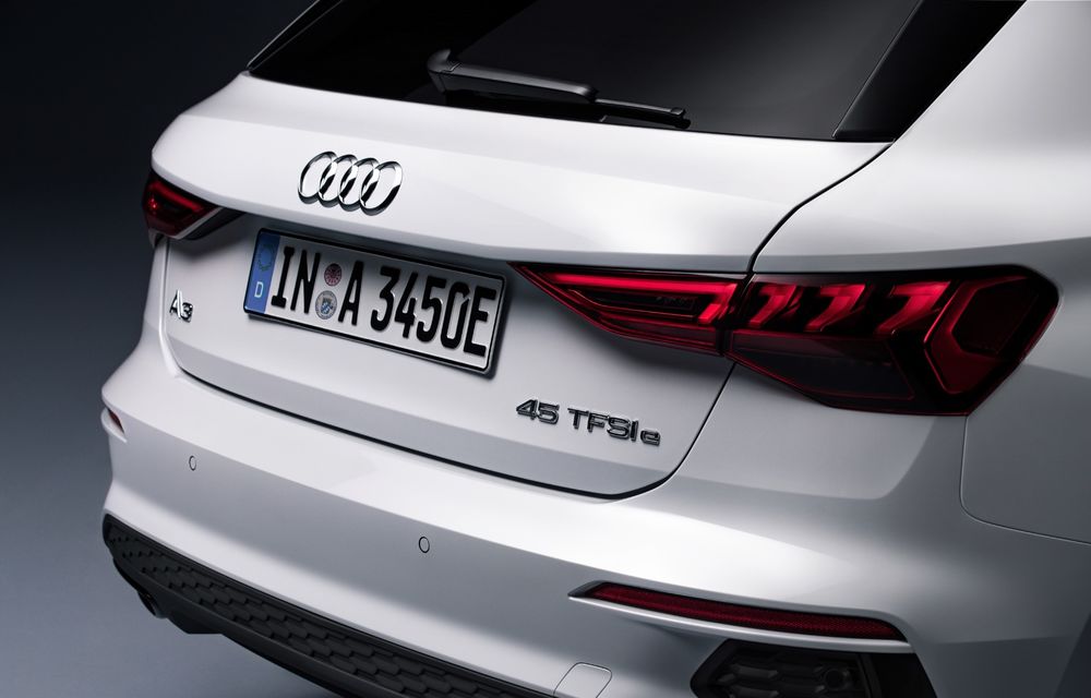 O nouă versiune plug-in hybrid pentru Audi A3 Sportback: 245 de cai putere și autonomie electrică de până la 63 de kilometri - Poza 6