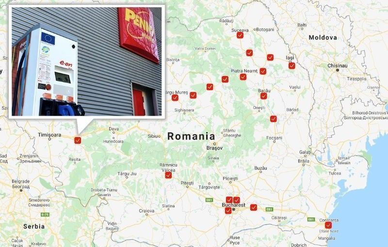 Proiectul NEXT-E: E.ON România a finalizat instalarea celor 19 stații de încărcare rapidă pentru mașinile electrice - Poza 1