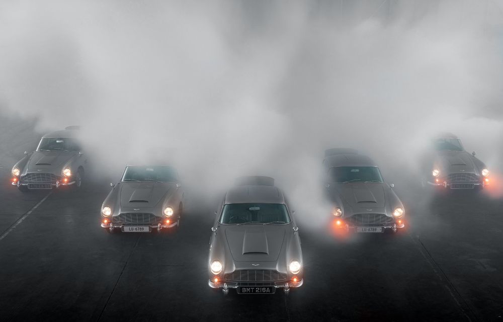 Aston Martin a început livrările modelului DB5 Goldfinger Continuation: britanicii au marcat momentul cu o ședință foto cu 5 dintre cele 25 de unități programate - Poza 2