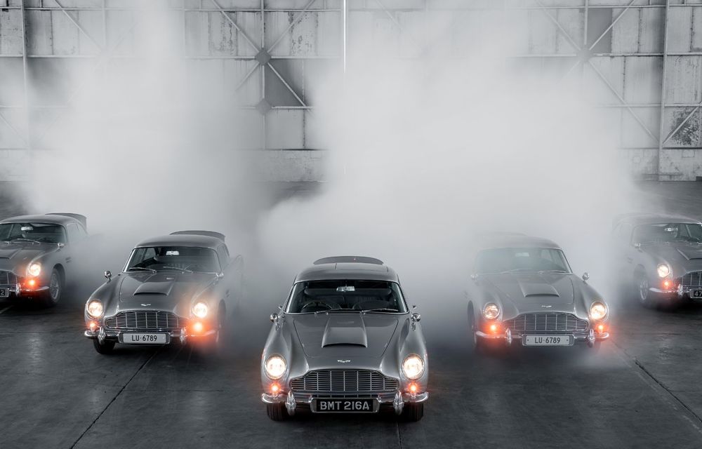 Aston Martin a început livrările modelului DB5 Goldfinger Continuation: britanicii au marcat momentul cu o ședință foto cu 5 dintre cele 25 de unități programate - Poza 3