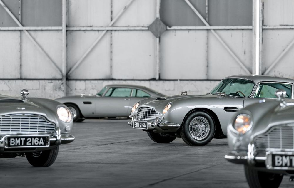 Aston Martin a început livrările modelului DB5 Goldfinger Continuation: britanicii au marcat momentul cu o ședință foto cu 5 dintre cele 25 de unități programate - Poza 8