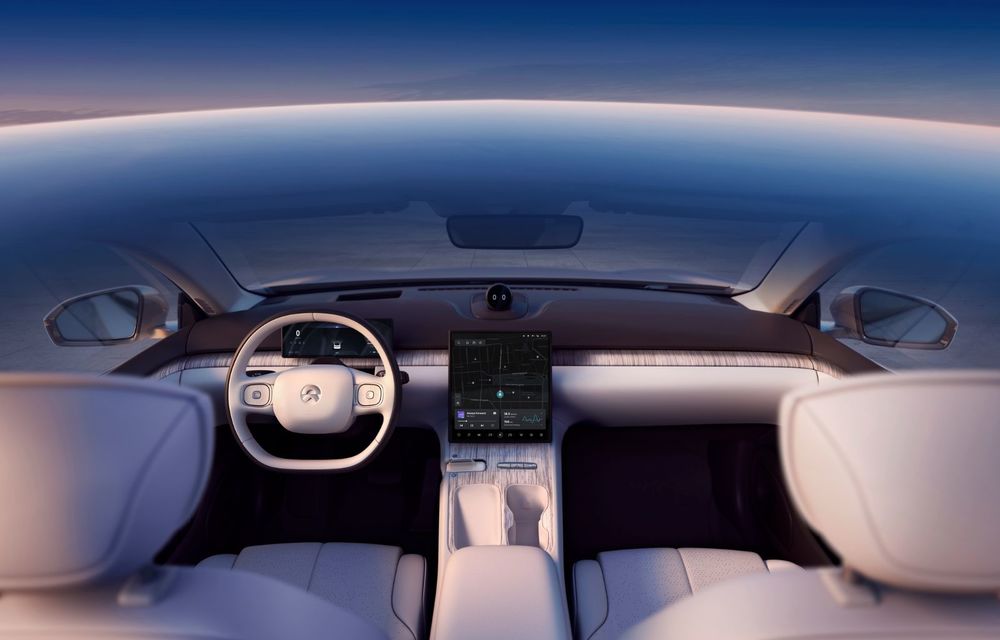 Nio prezintă sedanul electric ET7: 650 de cai putere și autonomie de până la 1.000 de kilometri - Poza 12