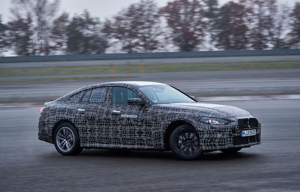 BMW prezintă imagini noi cu prototipul i4: modelul electric va fi lansat în acest an - Poza 7