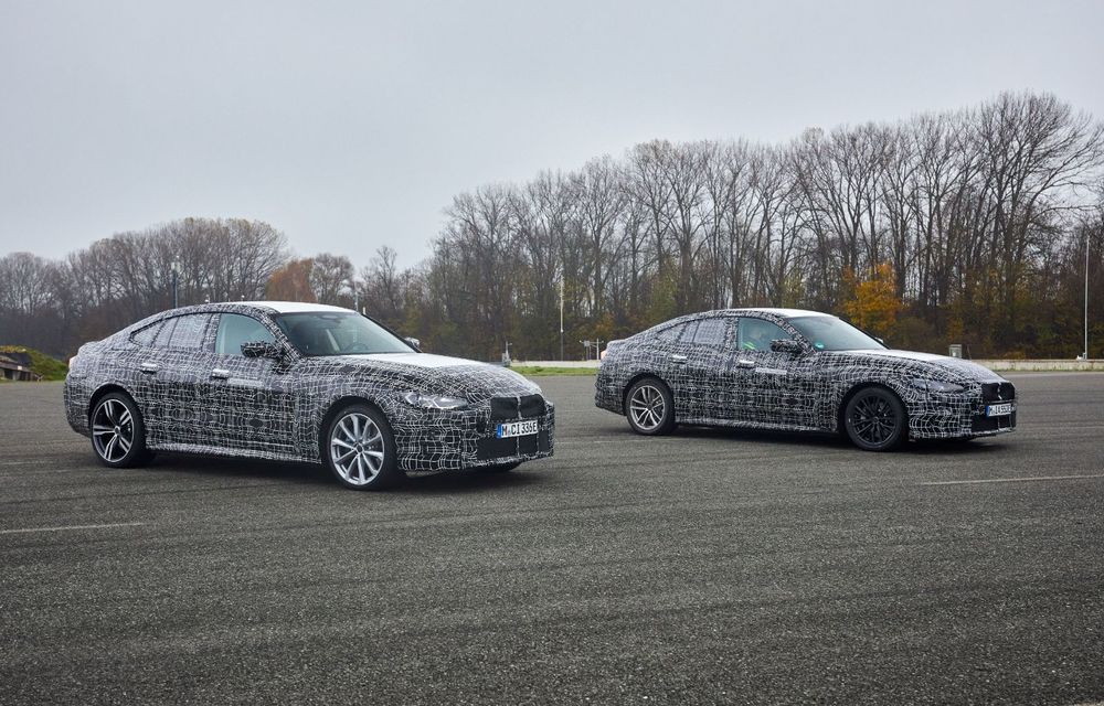 BMW prezintă imagini noi cu prototipul i4: modelul electric va fi lansat în acest an - Poza 20
