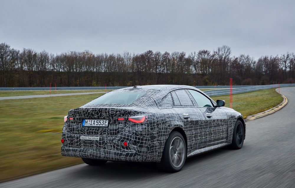BMW prezintă imagini noi cu prototipul i4: modelul electric va fi lansat în acest an - Poza 14