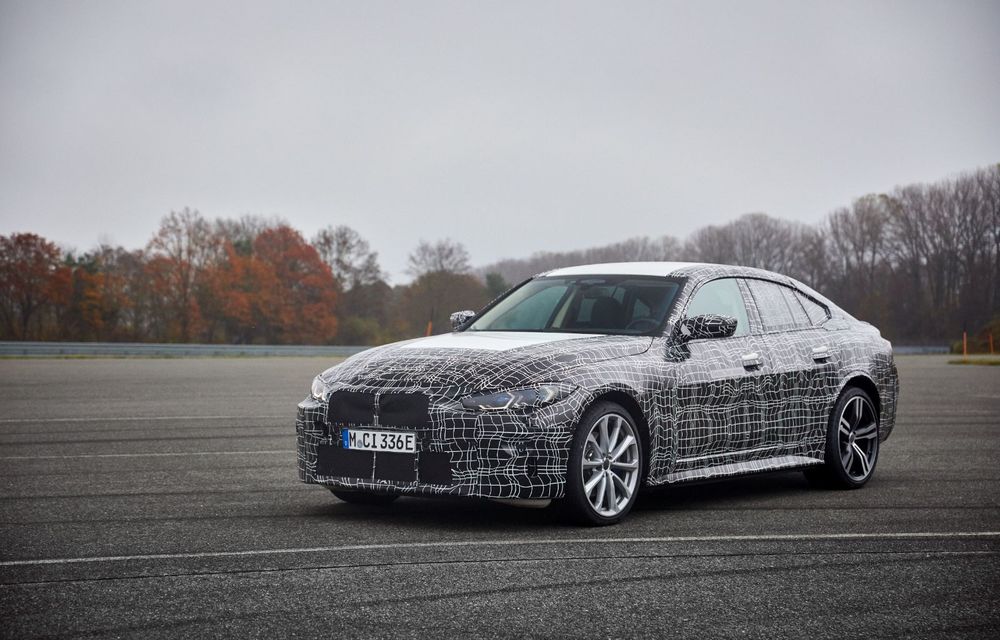 BMW prezintă imagini noi cu prototipul i4: modelul electric va fi lansat în acest an - Poza 17