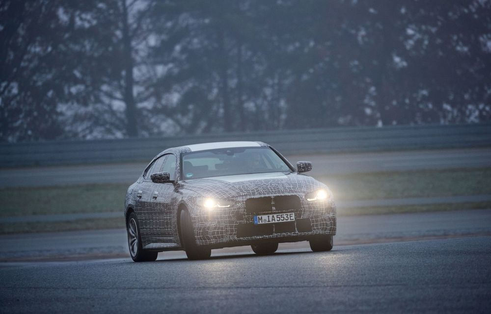 BMW prezintă imagini noi cu prototipul i4: modelul electric va fi lansat în acest an - Poza 2