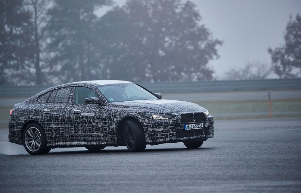 BMW prezintă imagini noi cu prototipul i4: modelul electric va fi lansat în acest an - Poza 4