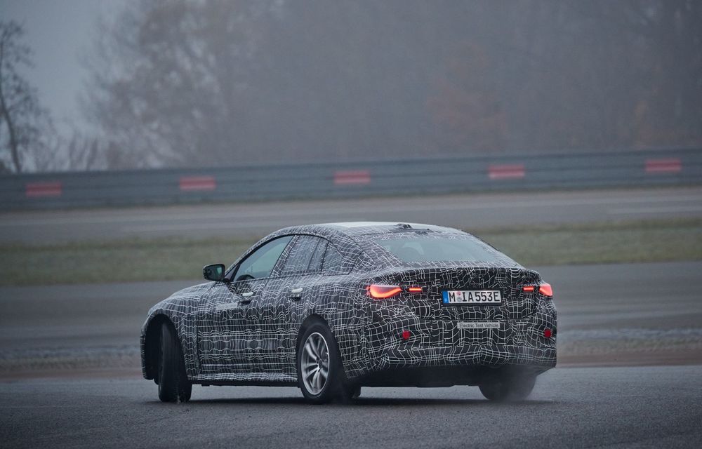 BMW prezintă imagini noi cu prototipul i4: modelul electric va fi lansat în acest an - Poza 5