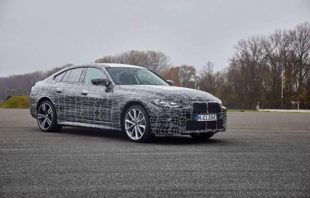 BMW prezintă imagini noi cu prototipul i4: modelul electric va fi lansat în acest an - Poza 16