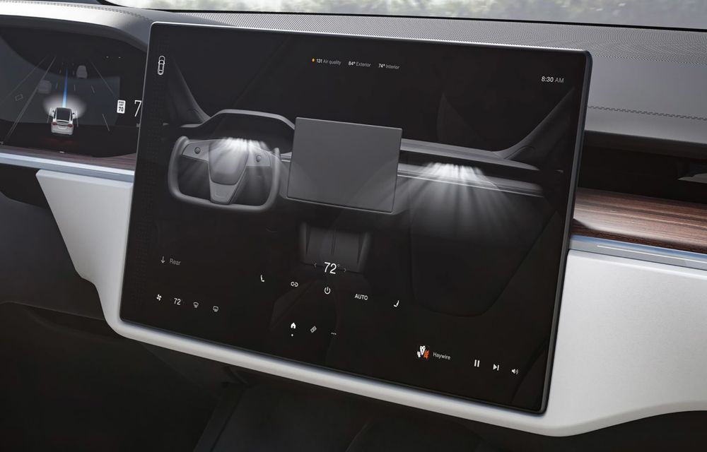 Tesla Model X facelift: până la 1020 CP și un volan care stârnește multe controverse - Poza 9
