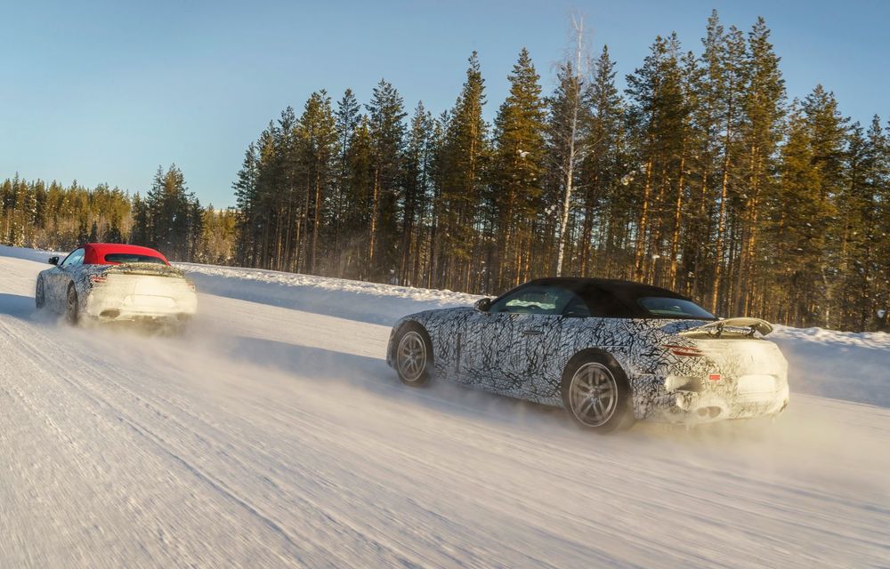 Noul Mercedes-AMG SL a început ultimele teste în condiții de iarnă - Poza 6