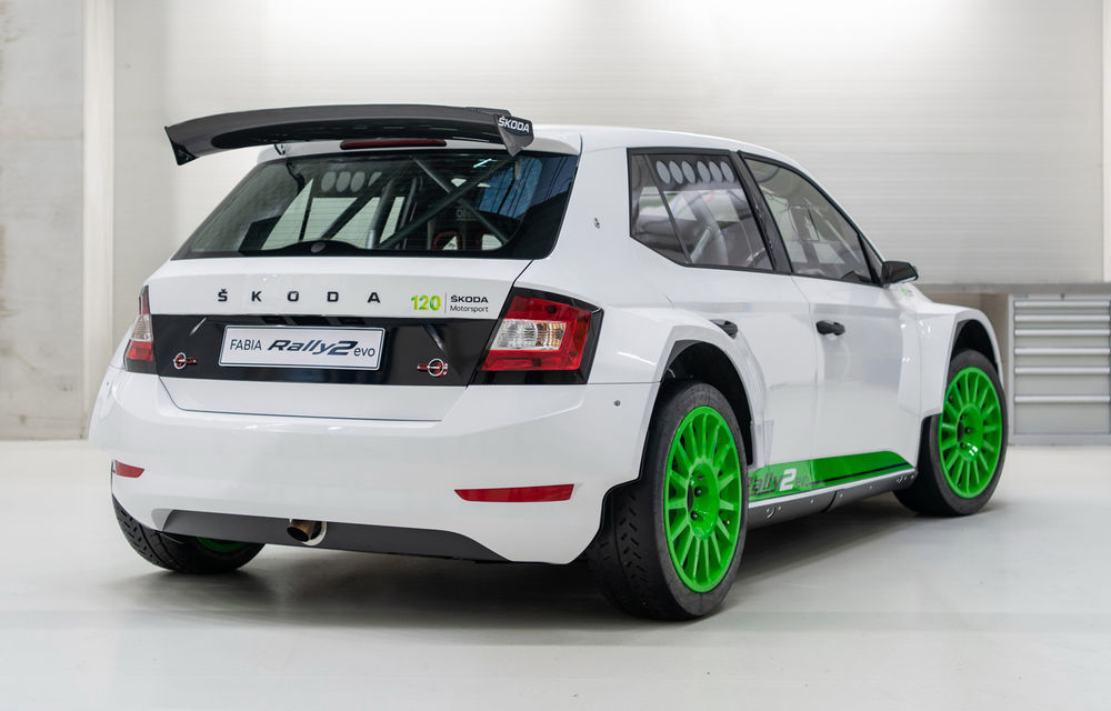 Skoda aniversează 120 de ani în motorsport cu modelul de stradă Fabia Rally2 Evo Edition 120 - Poza 2