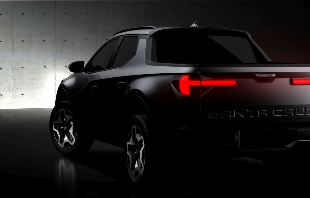 Imagini-teaser cu viitorul pick-up Hyundai Santa Cruz: prezentare în 15 aprilie - Poza 2