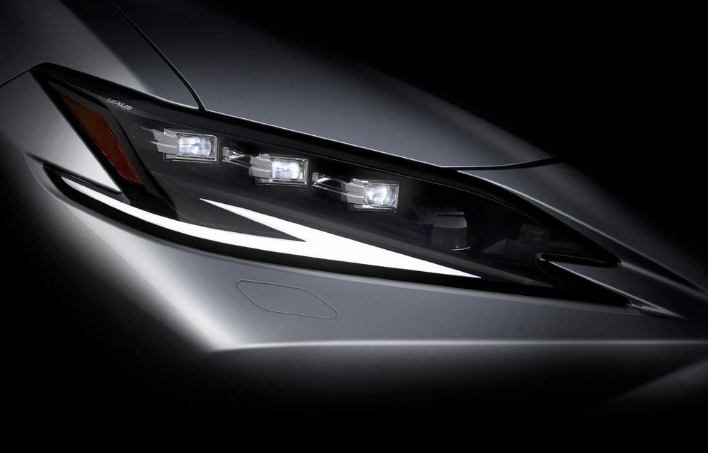 Teasere noi pentru Lexus ES facelift. Sedanul de segment mediu debutează în 19 aprilie - Poza 1