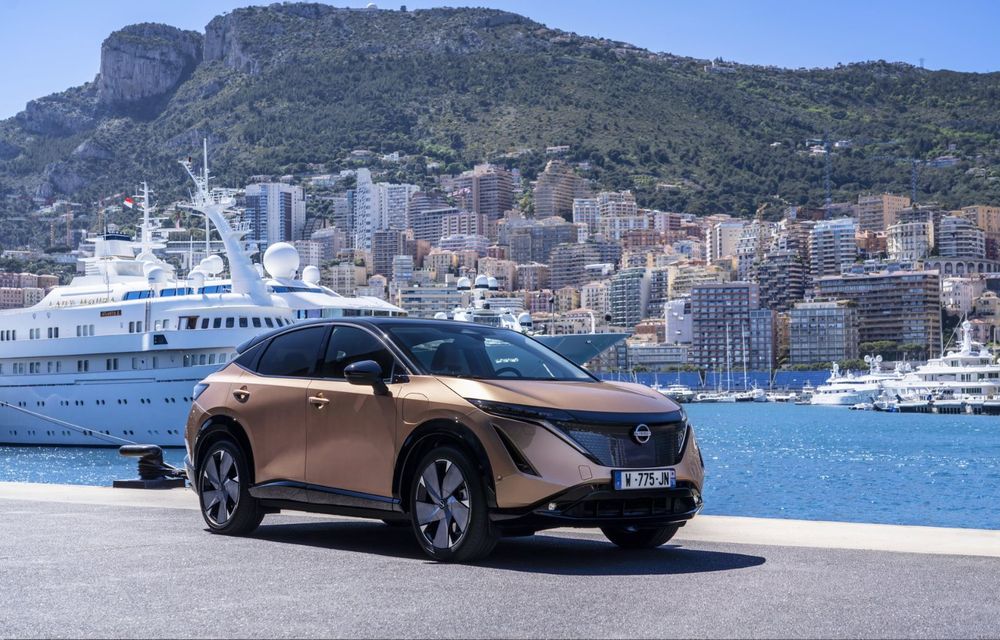 SUV-ul electric Nissan Ariya și-a făcut prima apariție publică pe circuitul stradal de la Monaco - Poza 2