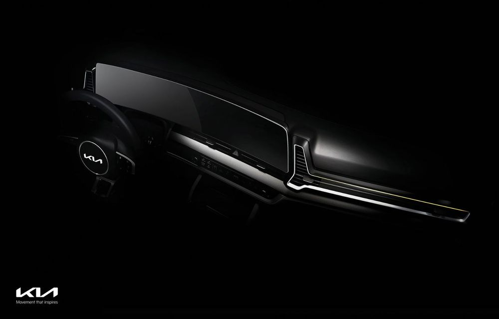 Kia a publicat primele imagini cu viitorul Sportage. Interiorul preia tehnologia electricului EV6 - Poza 3