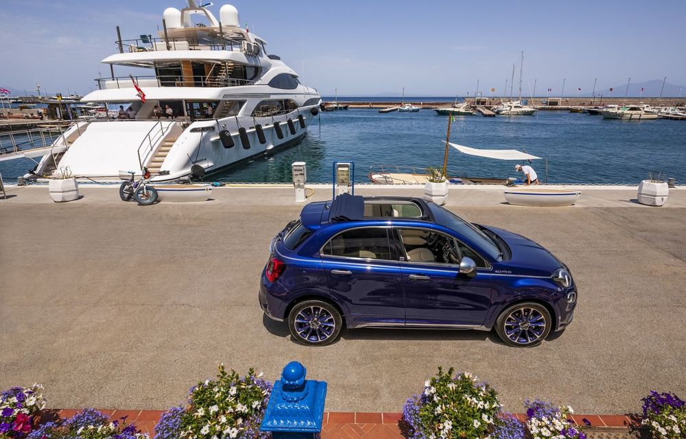 Fiat 500X Yachting: plafon soft-top retractabil și ornamente inspirate din lumea ambarcațiunilor - Poza 12