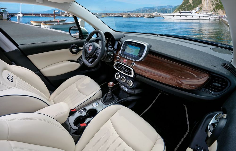 Fiat 500X Yachting: plafon soft-top retractabil și ornamente inspirate din lumea ambarcațiunilor - Poza 16