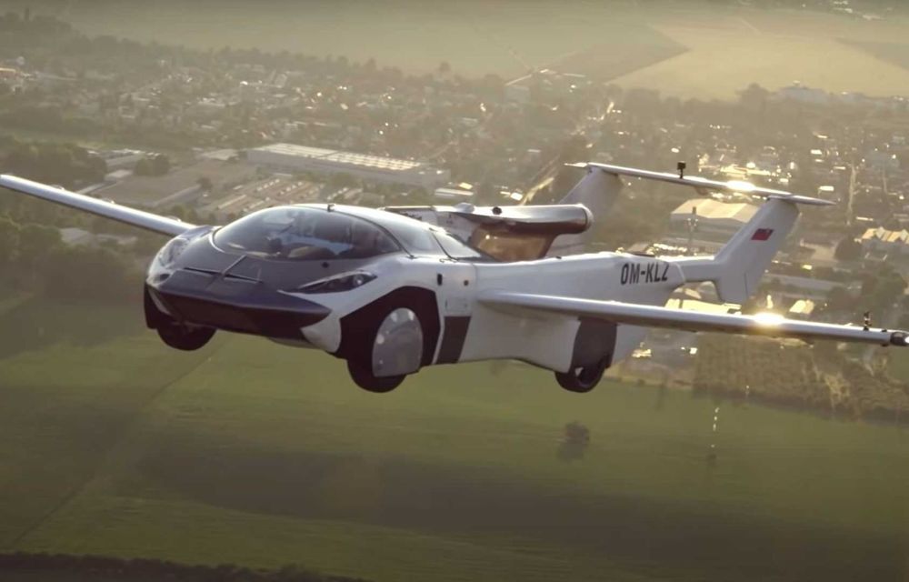 Primul zbor între două orașe al unei mașini zburătoare. Se transformă în avion în mai puțin de 3 minute - Poza 1
