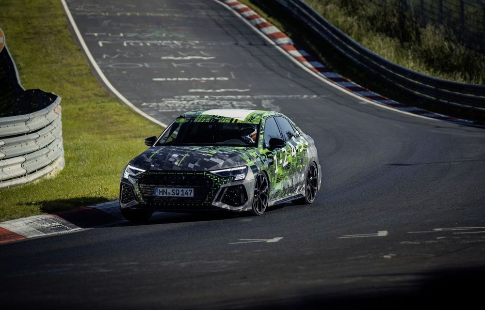 Audi RS3 a doborât recordul de timp pe Nürburgring în segmentul compact - Poza 1