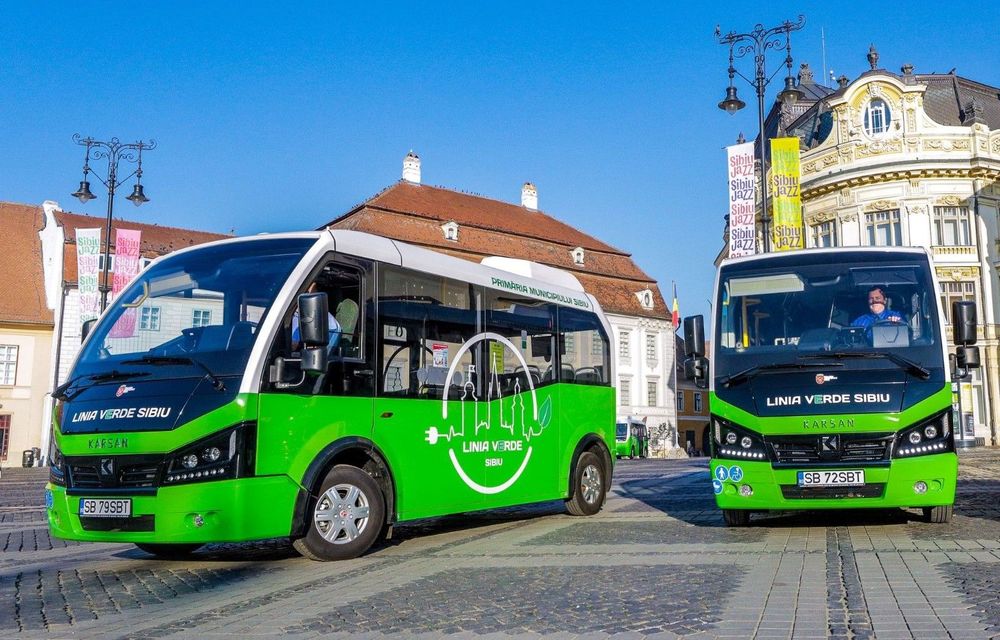 Sibiul introduce, în premieră, transportul public cu vehicule electrice în centrul istoric - Poza 1
