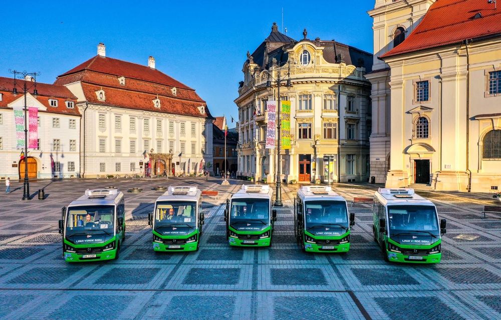 Sibiul introduce, în premieră, transportul public cu vehicule electrice în centrul istoric - Poza 3