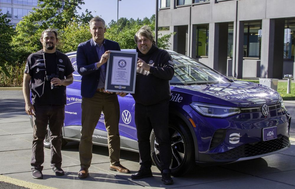 Record mondial stabilit de Volkswagen ID.4: cel mai lung traseu parcurs cu o mașină electrică într-o singură țară - Poza 4