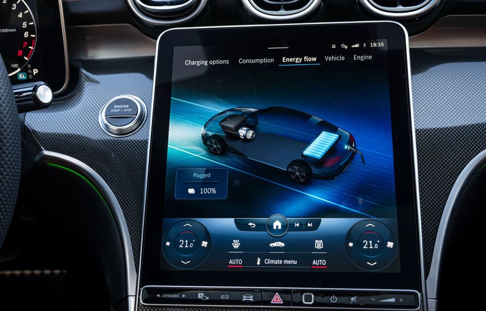 Noua generație Mercedes-Benz Clasa C primește versiune plug-in hybrid cu 100 km autonomie electrică - Poza 12