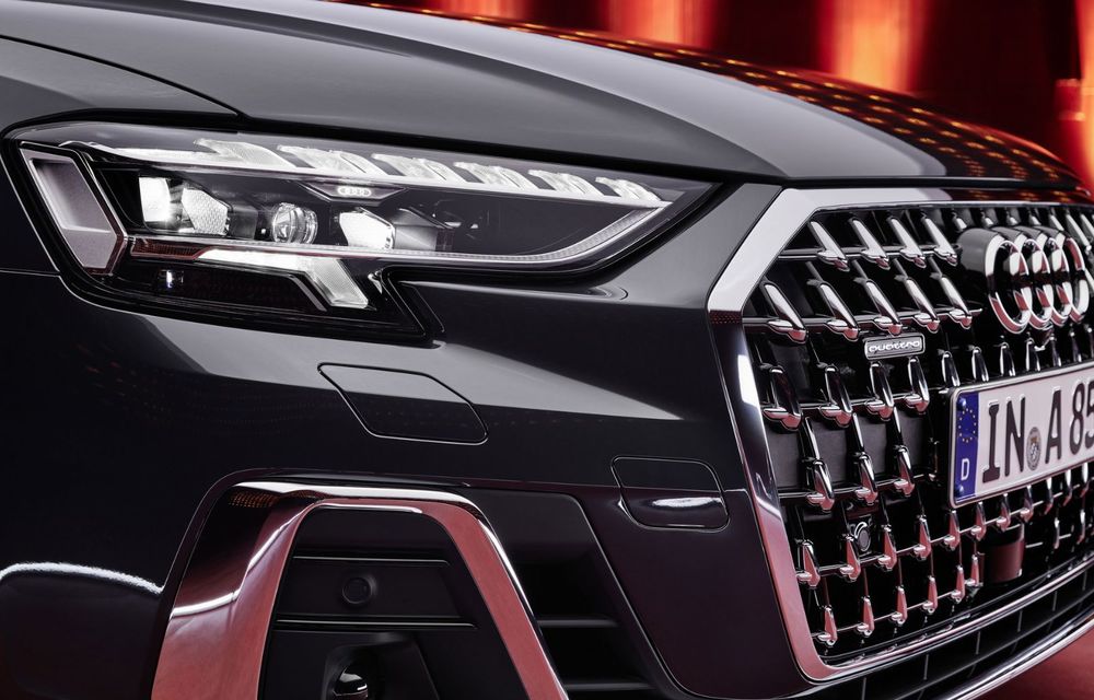 Audi prezintă noul A8 facelift: modificări estetice și, în premieră pe nava amiral, linie exterioară S Line - Poza 41