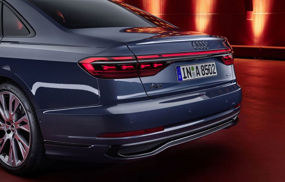 Audi prezintă noul A8 facelift: modificări estetice și, în premieră pe nava amiral, linie exterioară S Line - Poza 46