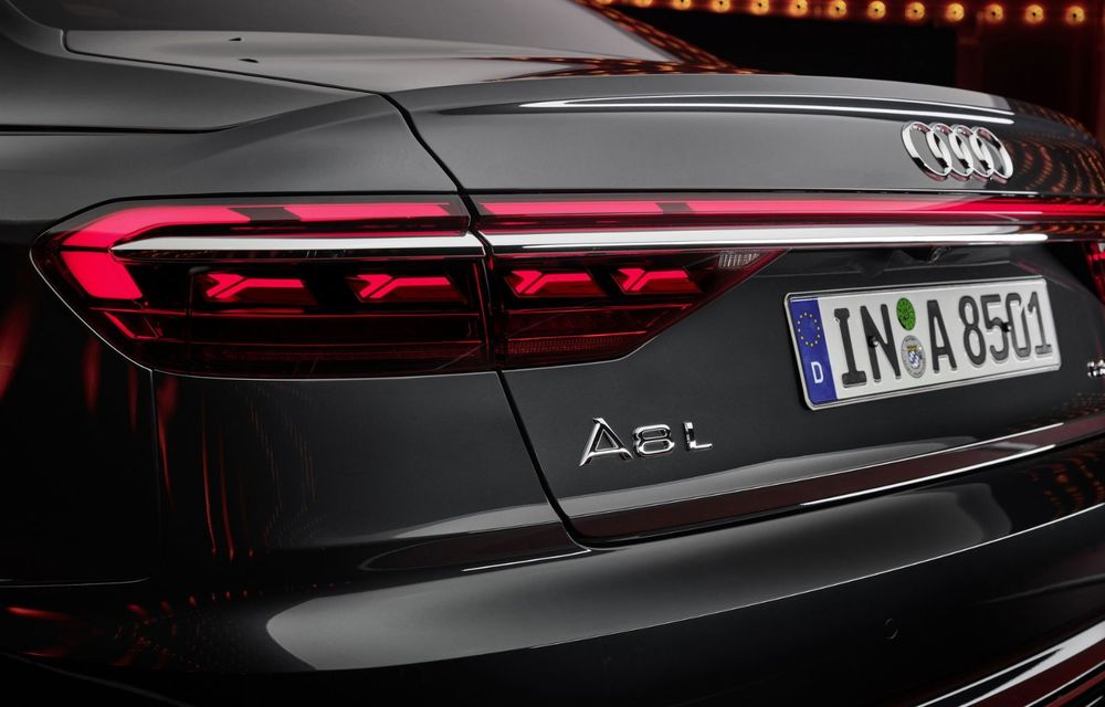 Audi prezintă noul A8 facelift: modificări estetice și, în premieră pe nava amiral, linie exterioară S Line - Poza 47