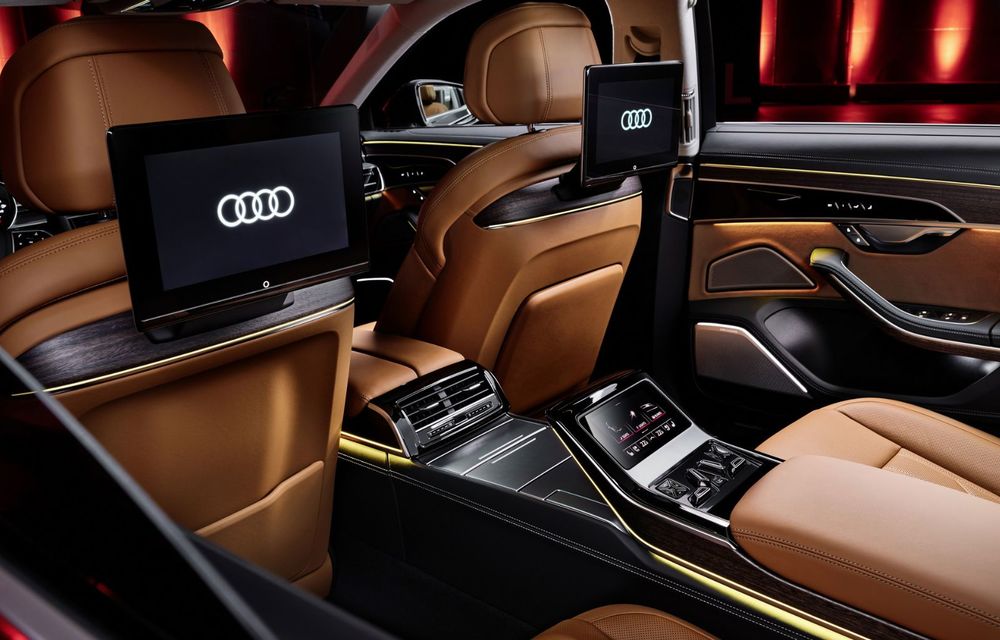 Audi prezintă noul A8 facelift: modificări estetice și, în premieră pe nava amiral, linie exterioară S Line - Poza 32